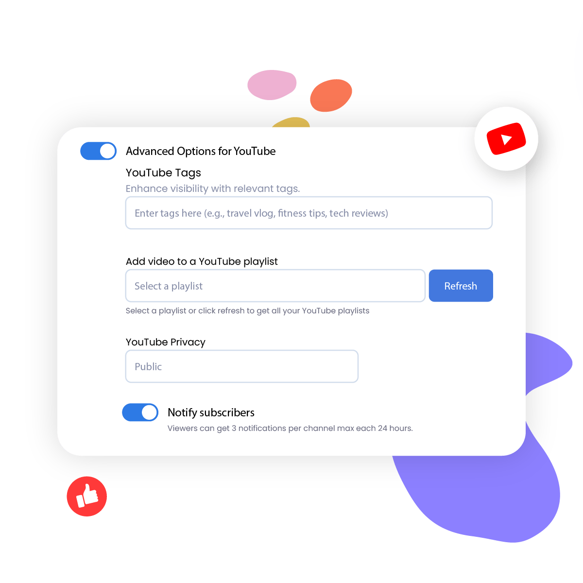 Advanced YouTube Scheduling Options