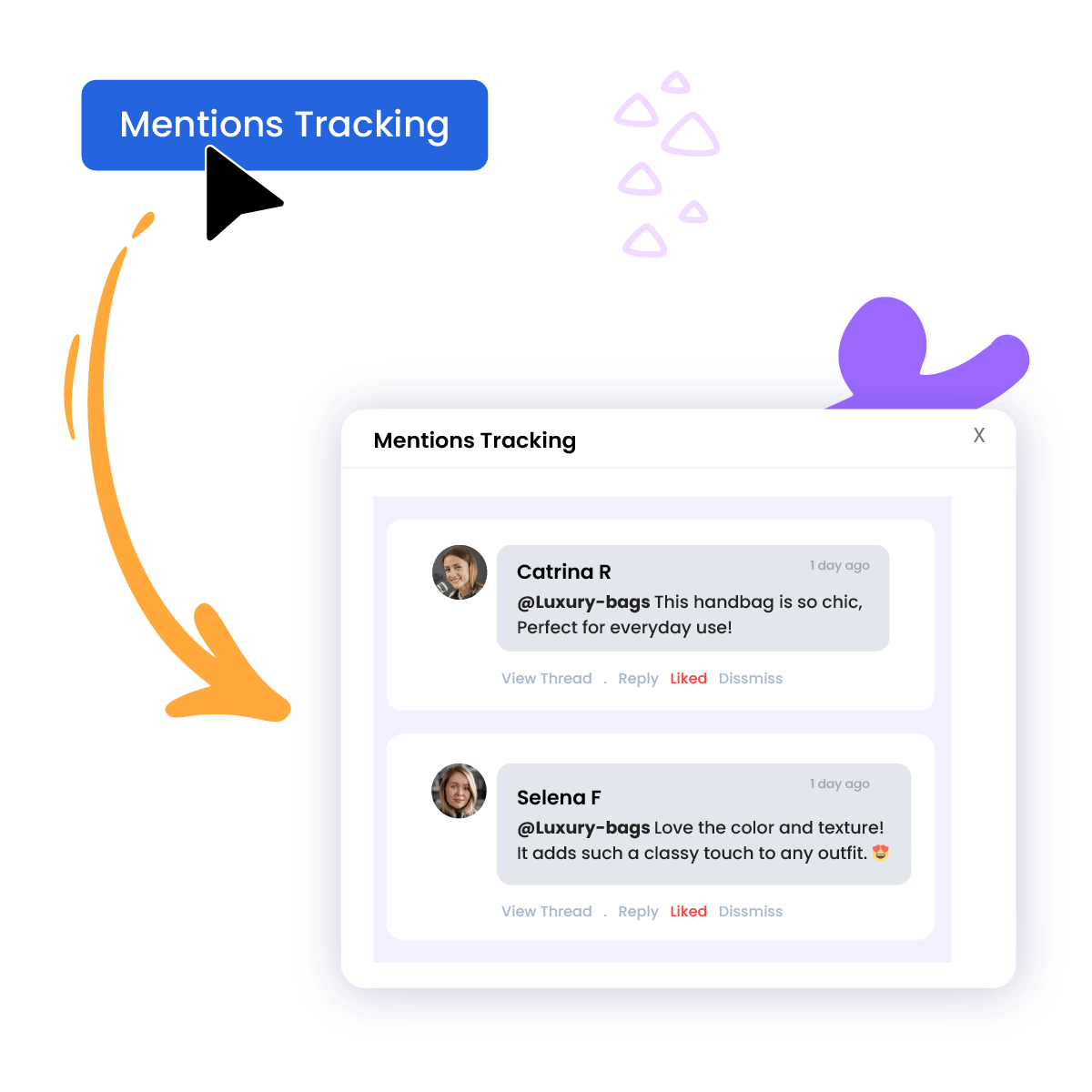 Mentions Tracking <span class="align-middle badge bg-warning fs-5">Soon</span>